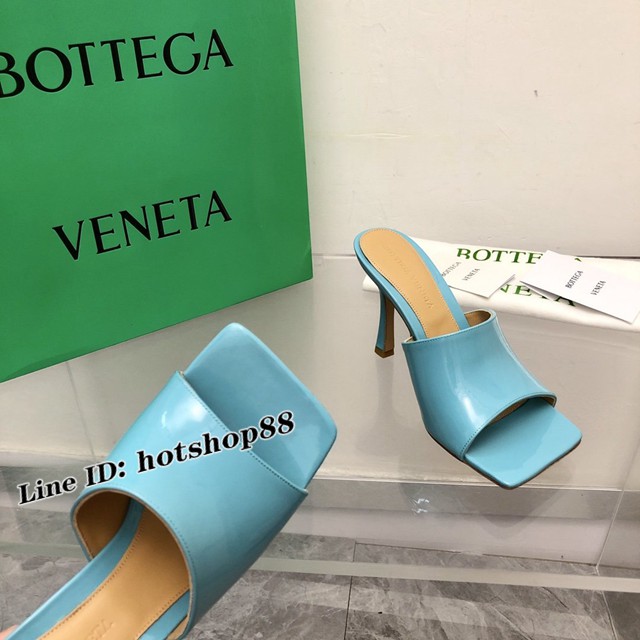 BOTTEGA VENETA高端時尚女鞋 寶緹嘉漆皮版2022-22早春最新高跟涼鞋拖鞋 dx3542